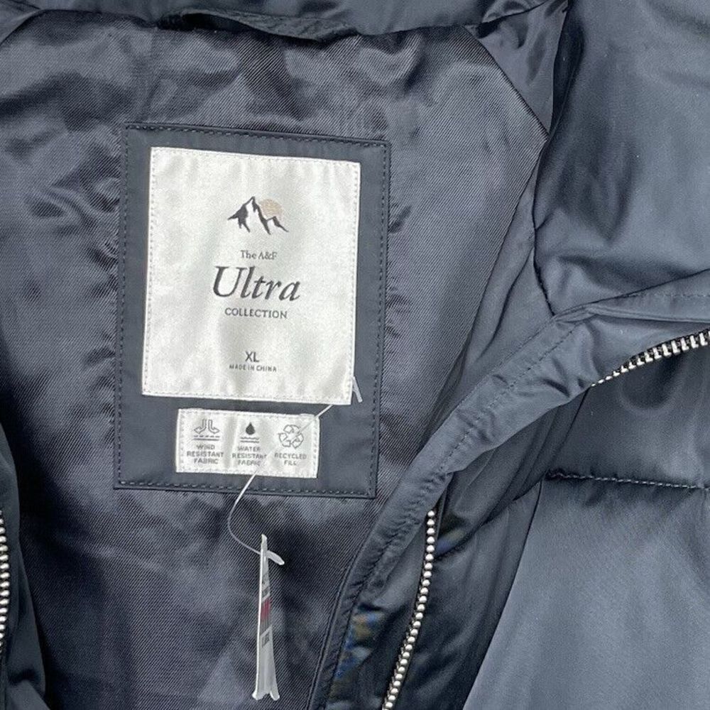 ABERCROMBIE & FITCH Puffer Jacket Women XL Ultra Classic NEW $180 Black - Picture 10 of 13
